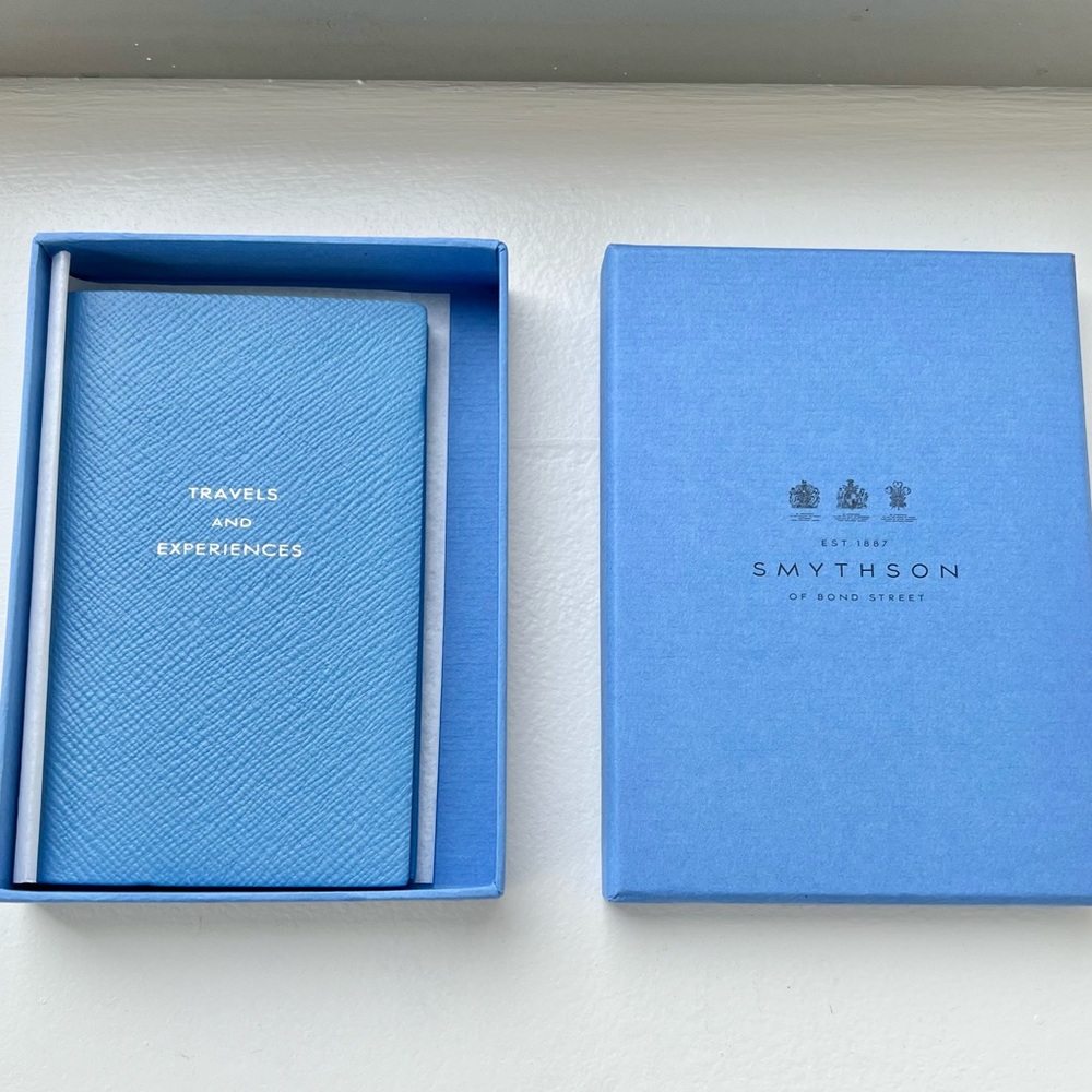 SMYTHSON of Bond street Panama Travels and Experiences textured-leather notebook